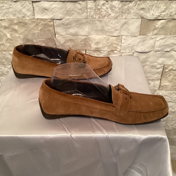 Stuart Weitzman Buckle Suede Loafers - Picture 6 of 12